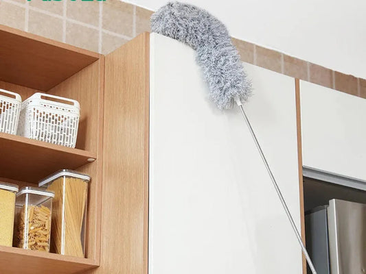 Microfiber Duster Stainless Steel Pipe Perfect for Ceiling, Fans, and Furniture Cleaning