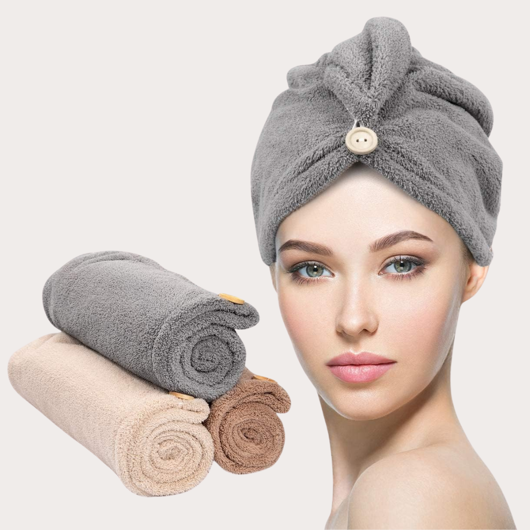 Magic Hair Drying Cap –🔥 2 PCS 🔥 Random Colours
