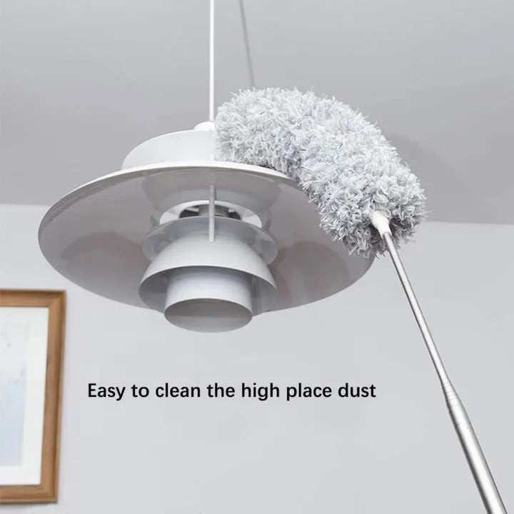 Microfiber Duster Stainless Steel Pipe Perfect for Ceiling, Fans, and Furniture Cleaning