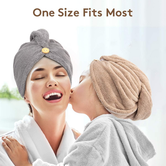 Magic Hair Drying Cap –🔥 2 PCS 🔥 Random Colours