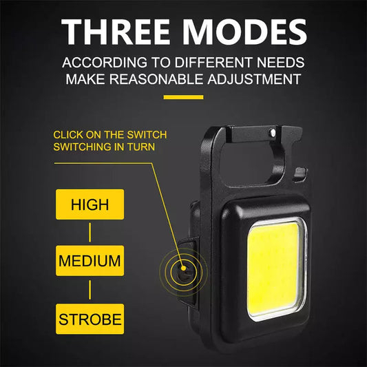 Cob Rechargeable Keychain Light